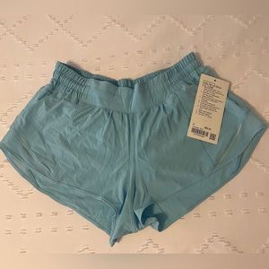 NWT Lululemon Hotty Hot Shorts Blue Chill